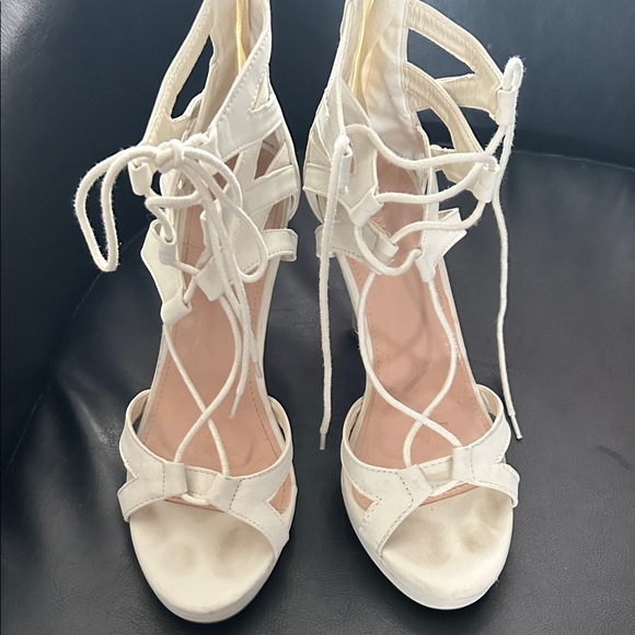 TOP Moda Shoes - TOP Moda White Strappy Heels
